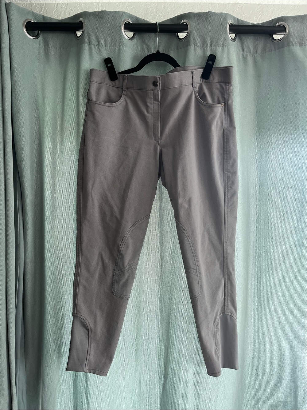 Gray Stretch Riding Breeches